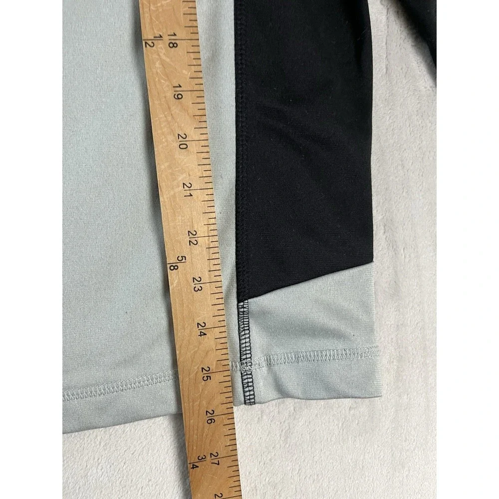 The North Face Jacket Men Small Gray Fleece Full Zip Mock Neck Pockets Outdoors